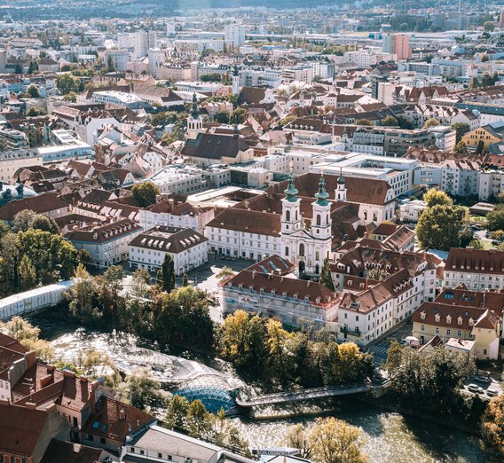 Blick auf die Grazer Alstadt | © Graz Tourismus