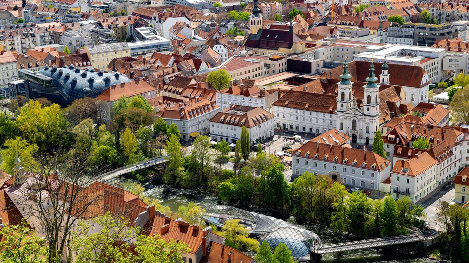 Mariahilferkirche Luft | © Graz Tourismus-Harry Schiffer