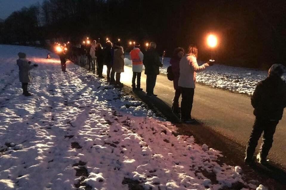 Fackelwanderung bei Vollmond