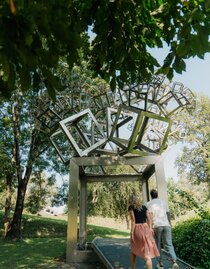 Sculpture: 3D Fractal by Hartmut Skerbisch | © Region Graz - studio draussen | © Region Graz - studio draussen