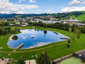 Luftaufnahme vom Badesee in Pinggau | © Marktgemeinde Pinggau