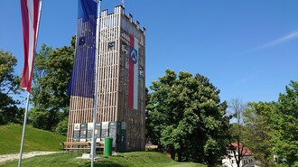 Observation tower on the Friedberg adventure hill | © Stadtgemeinde Friedberg