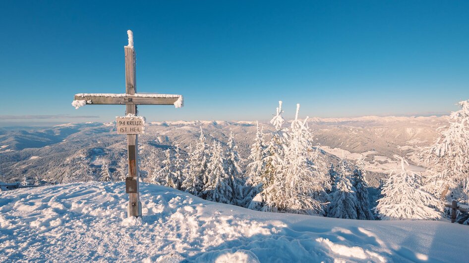 Gipfelkreuz Grebenzen im Winter | © Tourismusverband Murau