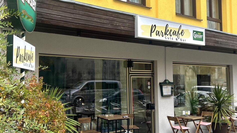 Das Parkcafe in Admont gegenüber der Stiftskirche