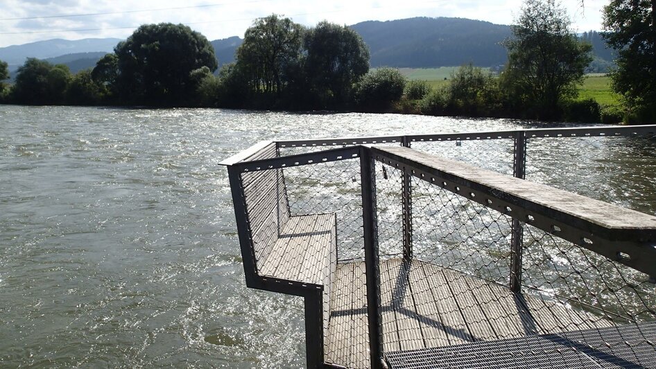 Schwimmende-Murbrücke-Ansicht4-Murtal-Steiermark | © Erlebnisregion Murtal