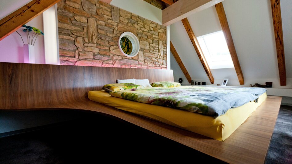 Gezimmertes Bett | © Holzwelt Murau