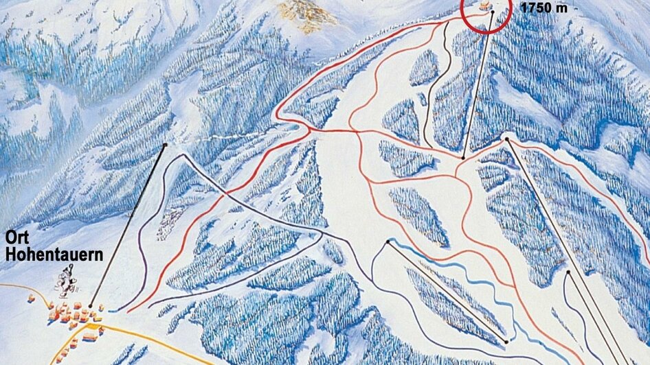 Skizentrum-Karte-Murtal-Steiermark | © Erlebnisregion Murtal