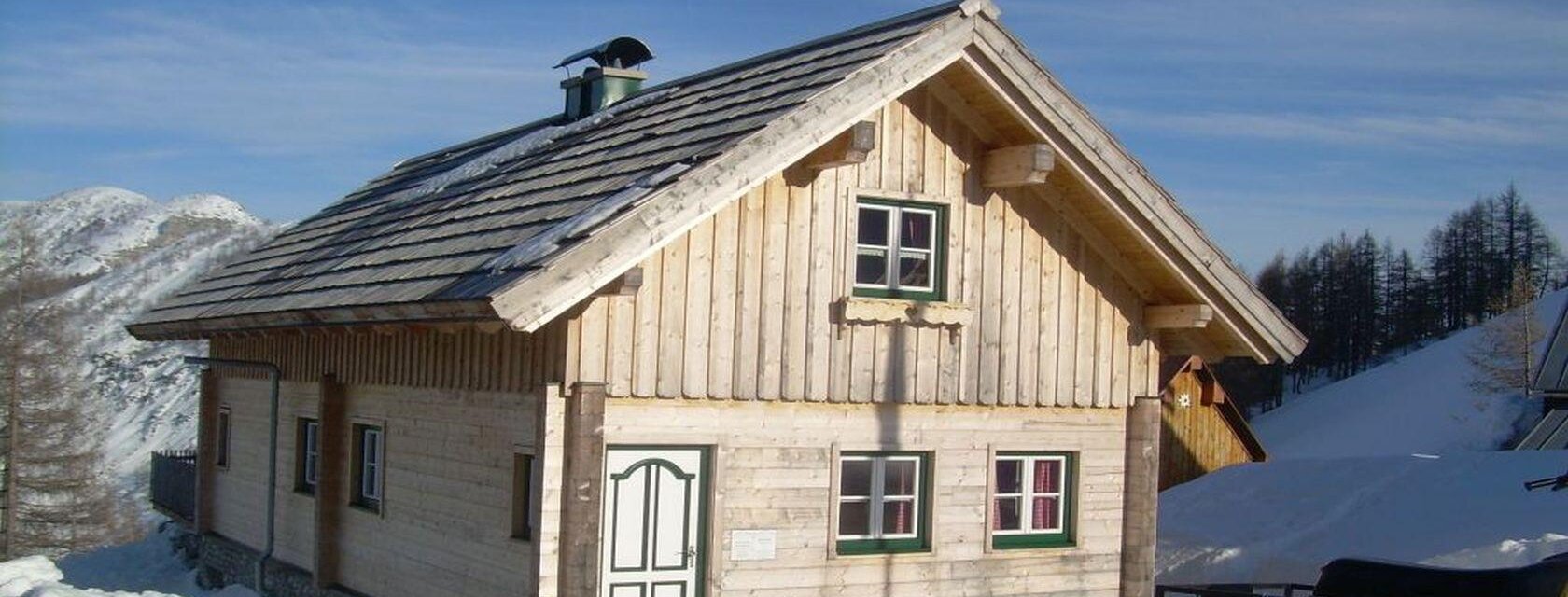 Almrauschhütte im Winter, Tauplitzalm