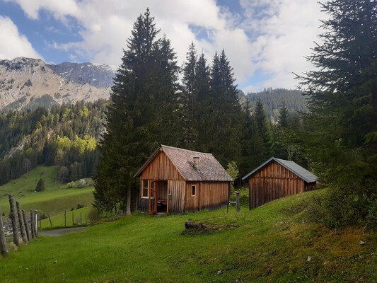 Einfache Almhütte im Bergsteigerdorf Johnsbach | © Josef Stefan Wolf