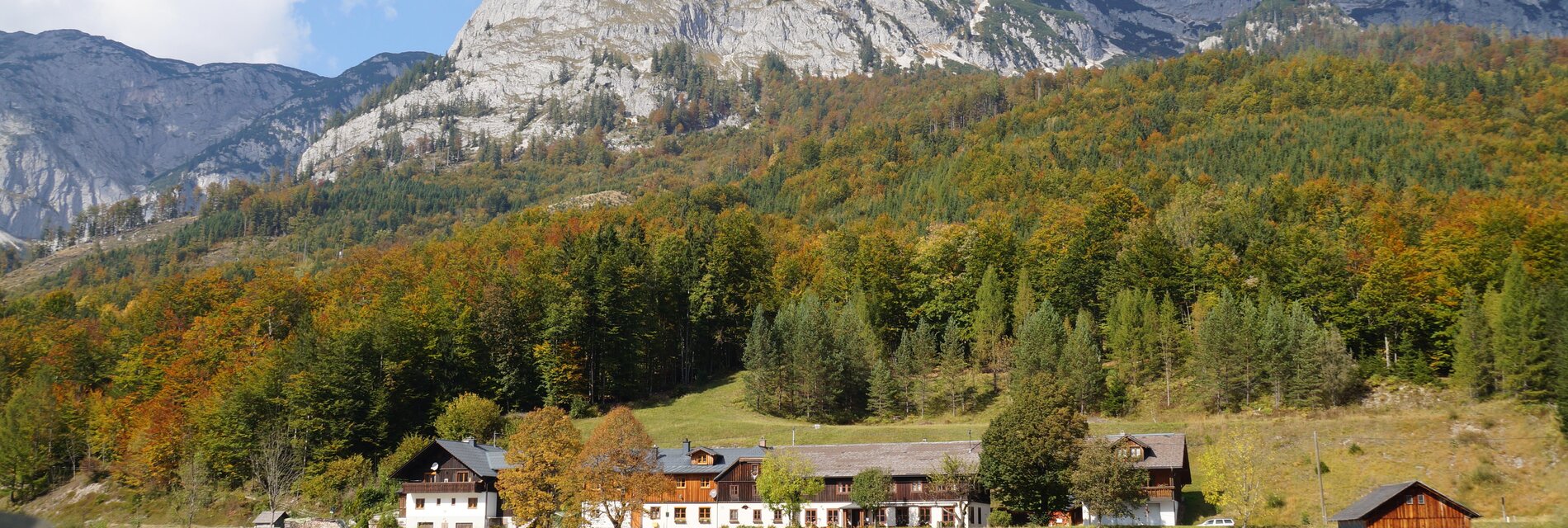 Pension Ladner, Grundlsee, Seeansicht Herbst