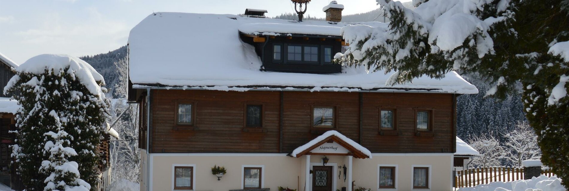 Aignerhof - Hausfoto Winter