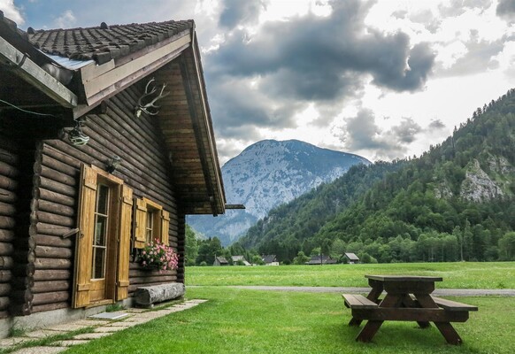 Garten mit blick auf die Riegerin