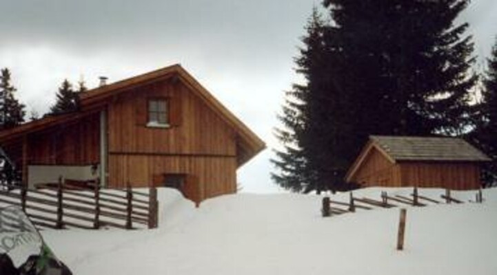 Almhütte im Winter