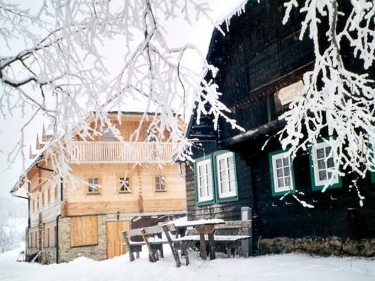 Hütten im Winter