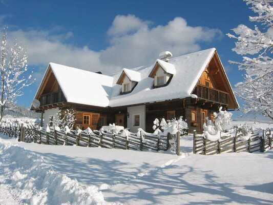 Ferienhaus am Pferdehof im Winter