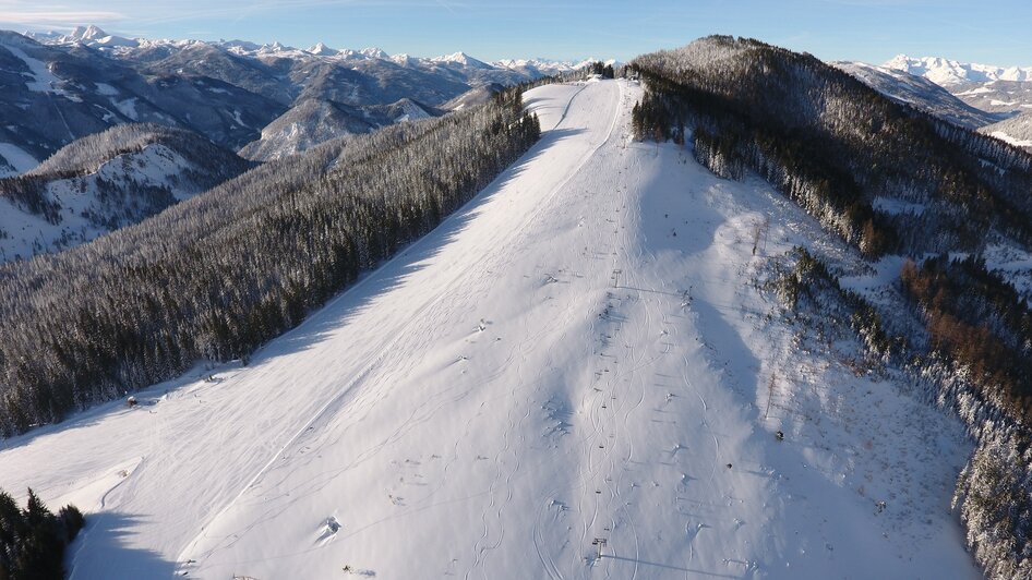 Skipiste am Rittisberg.